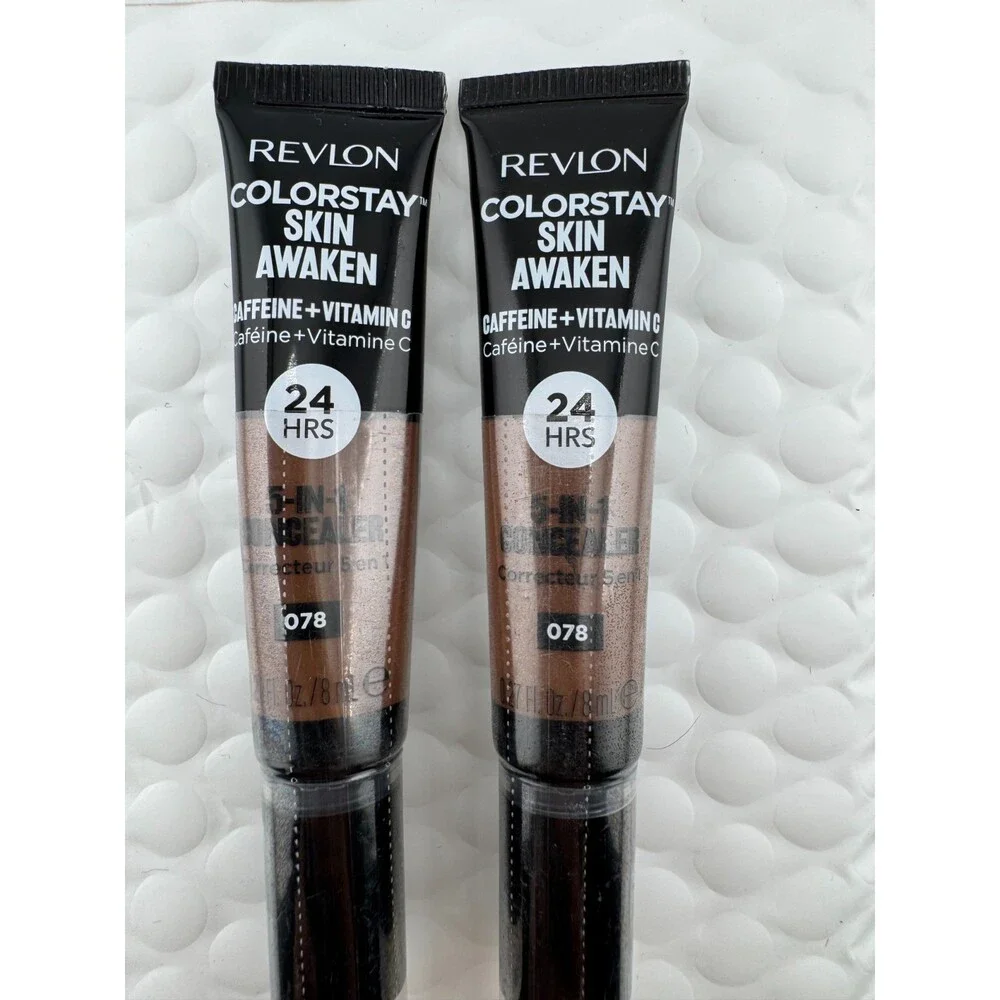 Revlon ColorStay Skin Awaken 5-in-1 Concealer Shade 078 24HR Wear - Lot of 2